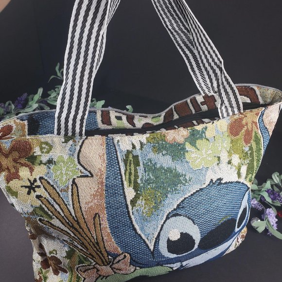 Stitch Canvas Casual Shoulder Tote Bag - Picture 5 of 16